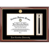 Campus Image NC995PMHGT East Carolina University Tassel Box and Diploma Frame   